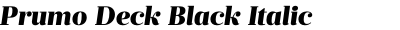 Prumo Deck Black Italic